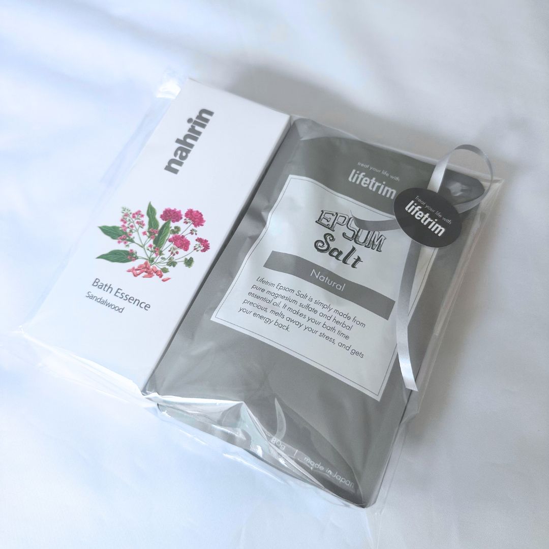 <Lifetrim SELECT 限定> ナリン・バスエッセンス サンダルウッド + エプソムソルト natural 3個