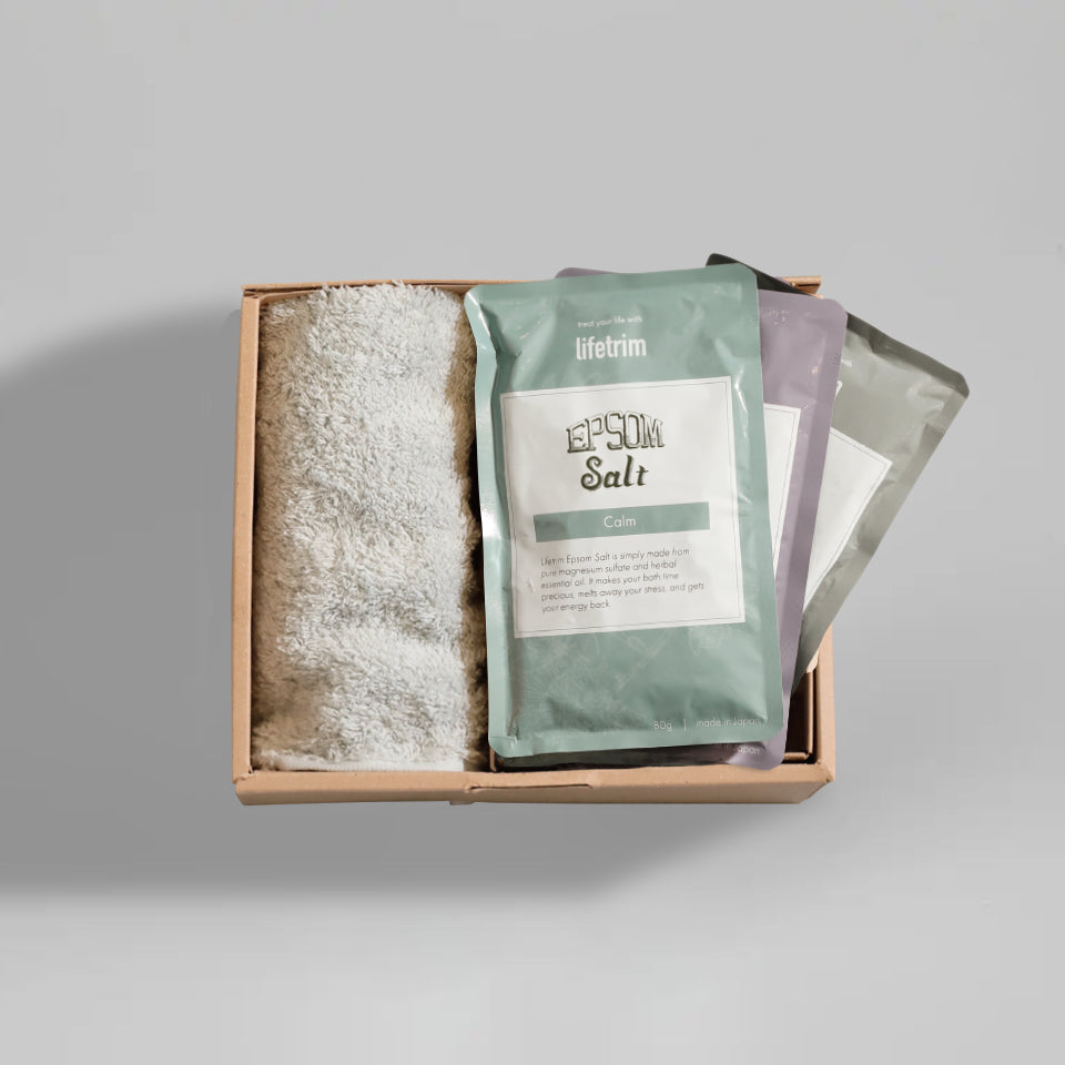 Lifetrim / エプソムソルト ギフトボックス <タオルセット Lifetrim / エプソムソルト ギフトボックス <タオルセット